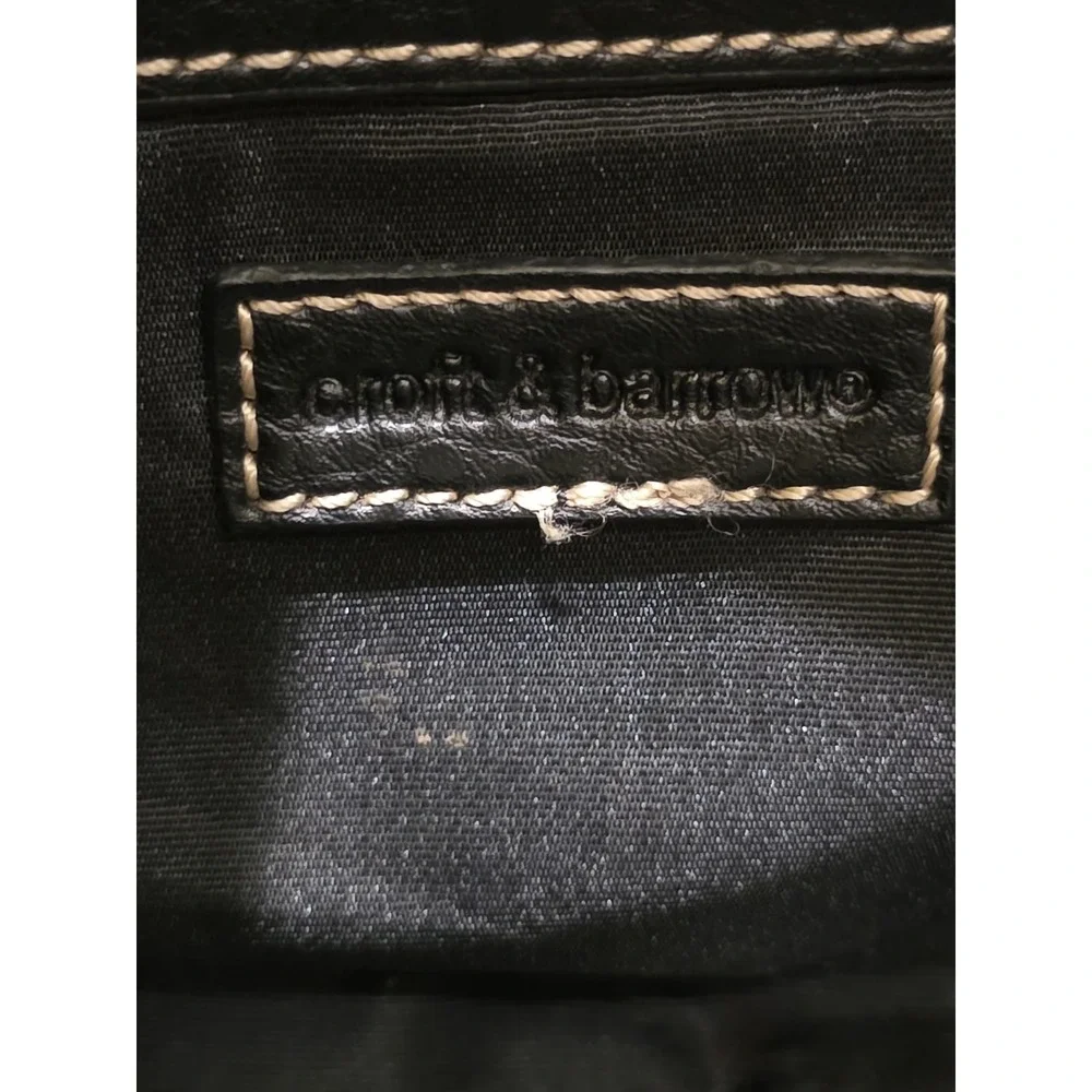 Croft‎ & Barrel Black Shoulder Bag Faux Leather Purse Y2K Style Preppy